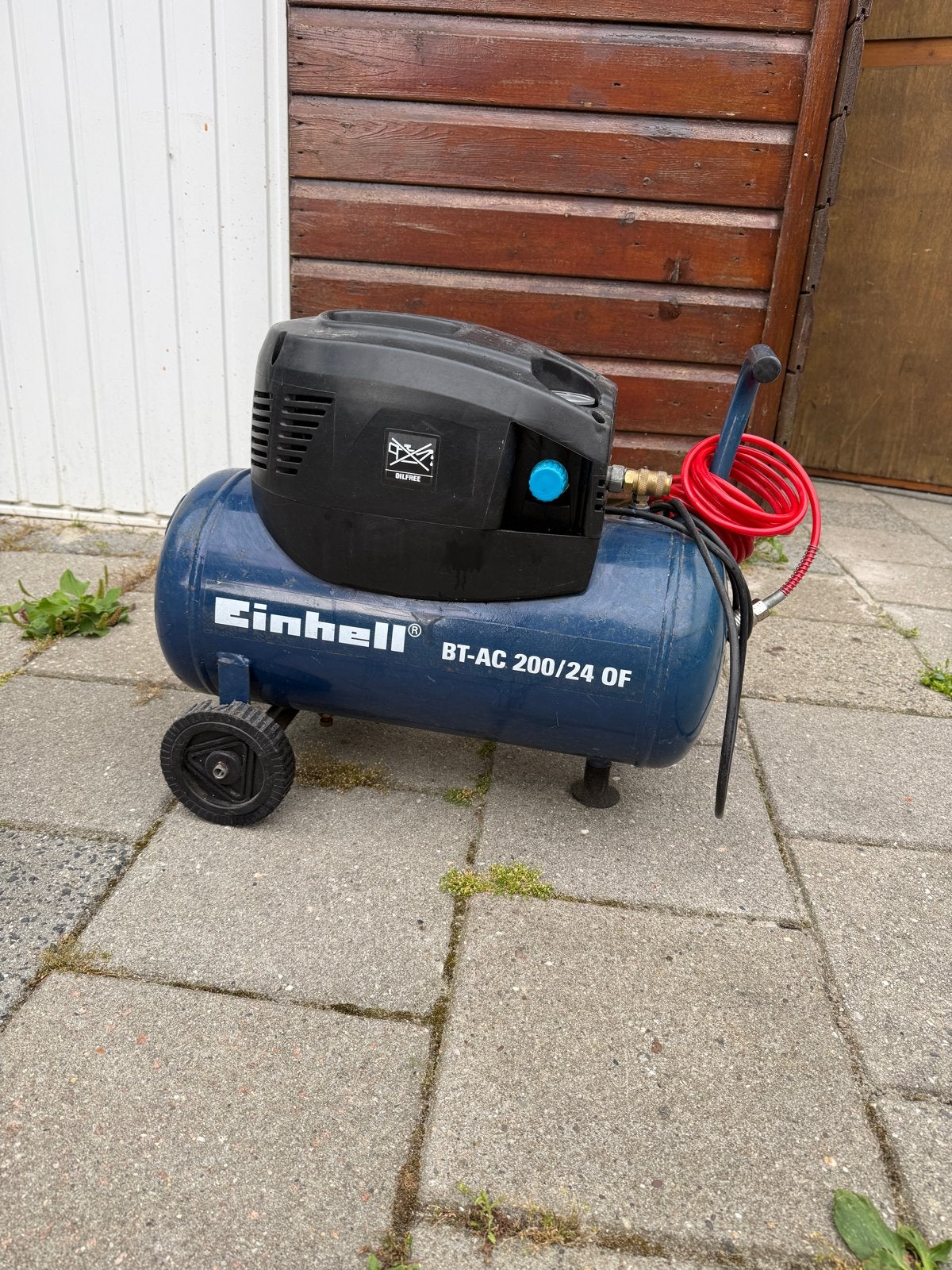 Einhell BT-AC 200/24 OF Compressor, 6 tot 10 bar, Ophalen of Verzenden, Zo goed als nieuw, Minder dan 200 liter/min