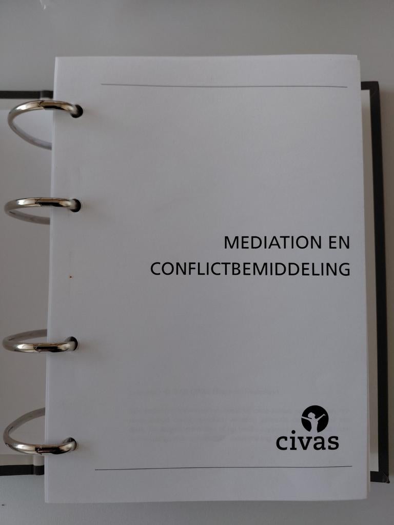 Civas cursus mediation en conflictbemiddeling, Ophalen of Verzenden, Alpha