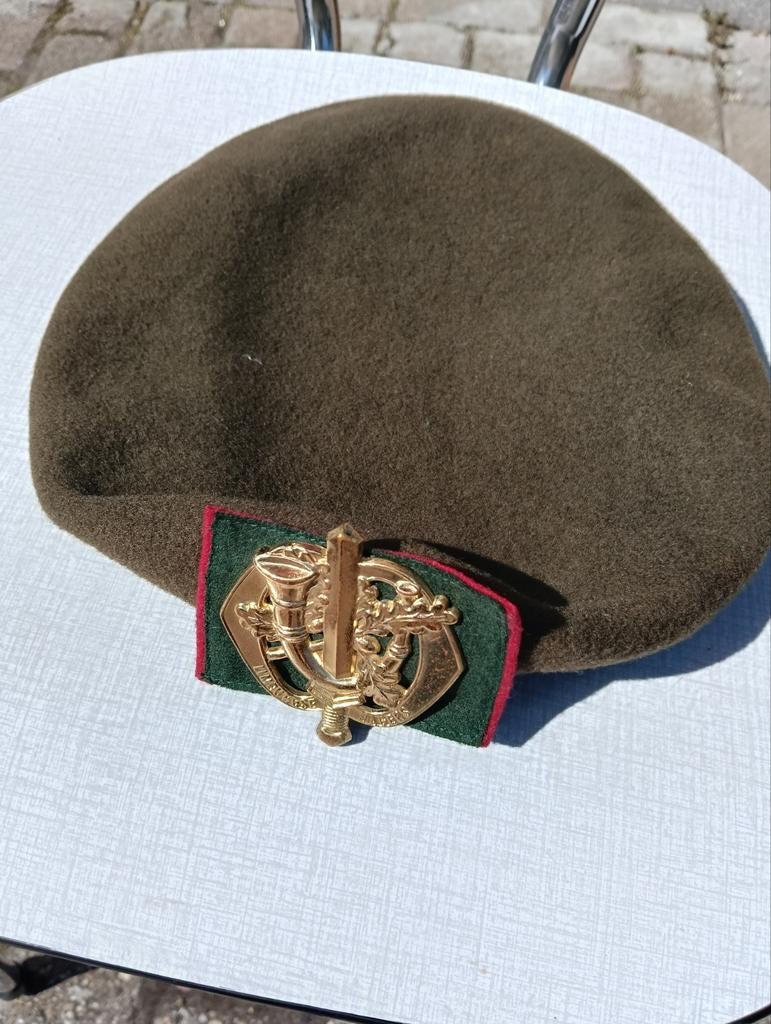 Baret Limburgse Jagers, Ophalen of Verzenden, Landmacht, Nederland, Helm of Baret