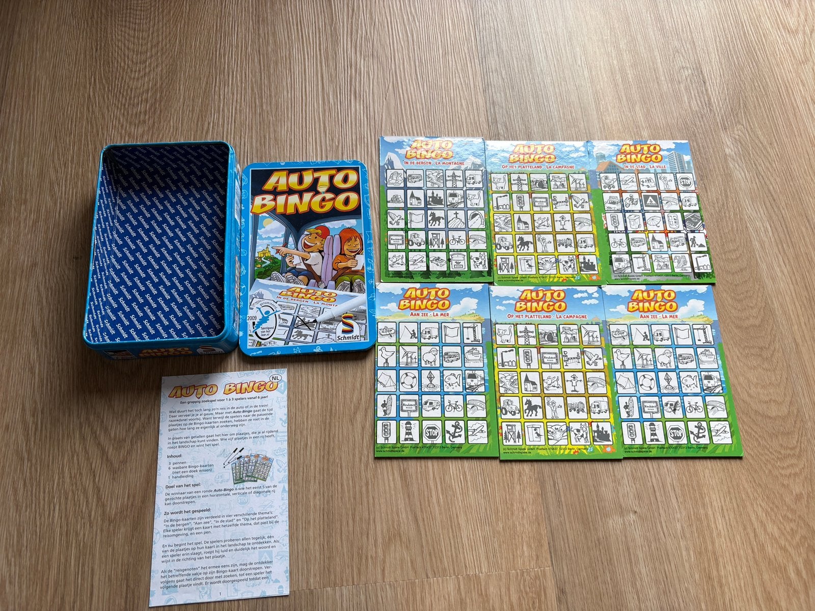 Te koop auto bingo spel, Een of twee spelers, Ophalen of Verzenden, Zo goed als nieuw, Reisspel