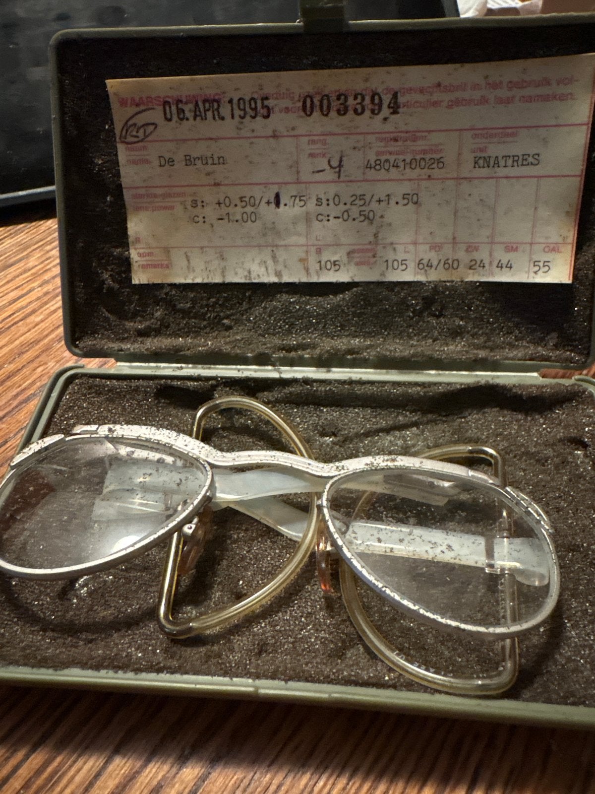 Vintage Militaire Bril - Spectacle Combat (1995), Verzamelen, Ophalen of Verzenden, Landmacht, Nederland