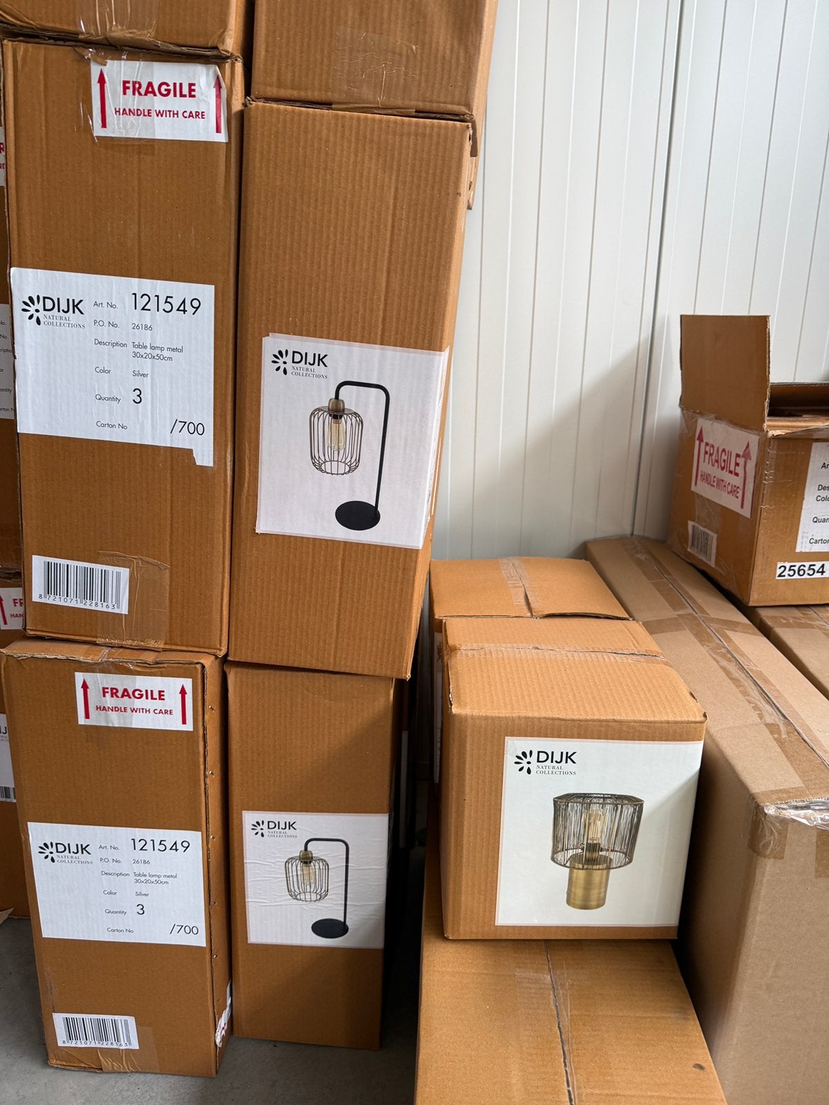 Tafellampen 100 stuks partij handel, Ophalen, Nieuw, Meerkleurig, Overige materialen