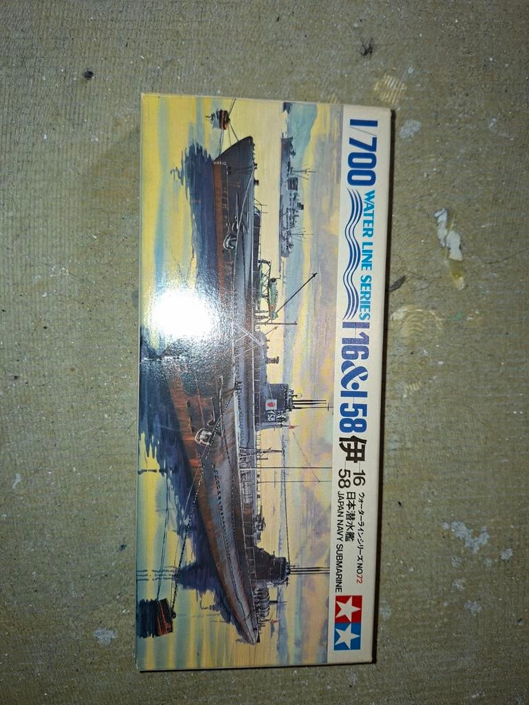Tamiya Japan Navy Submarine I-16 & I-58 1/700 Water Line, Verzenden, Nieuw, 1:200 of kleiner