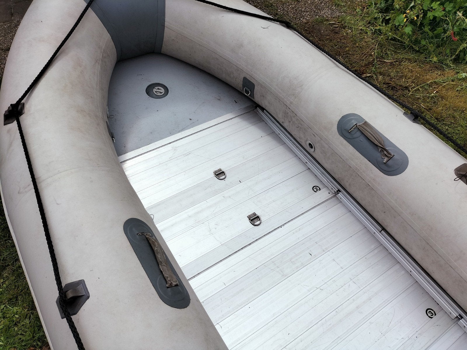 Opblaasboot met Yamaha 4AC buitenboordmotor, Benzine, Overige merken, Gebruikt, Buitenboordmotor