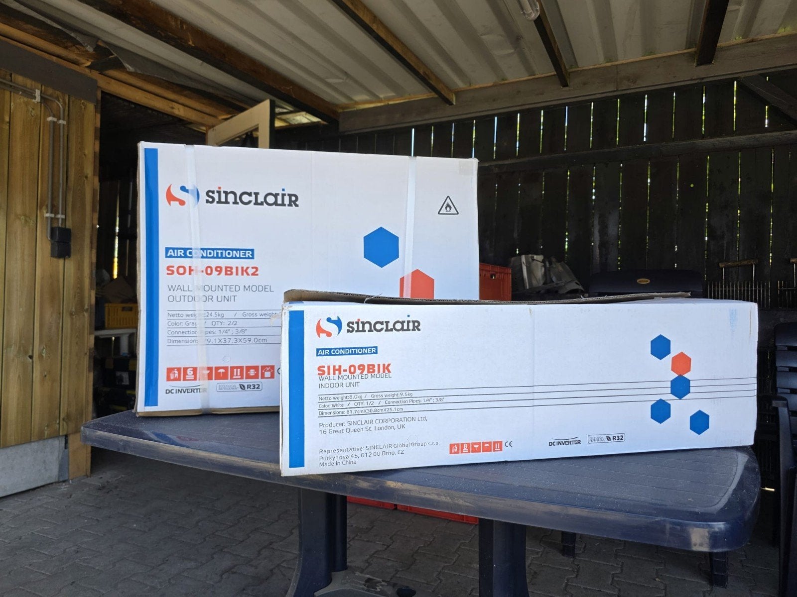 Sinclair Airconditioner SIH-09BIK2 Wandmodel, Ophalen, Nieuw