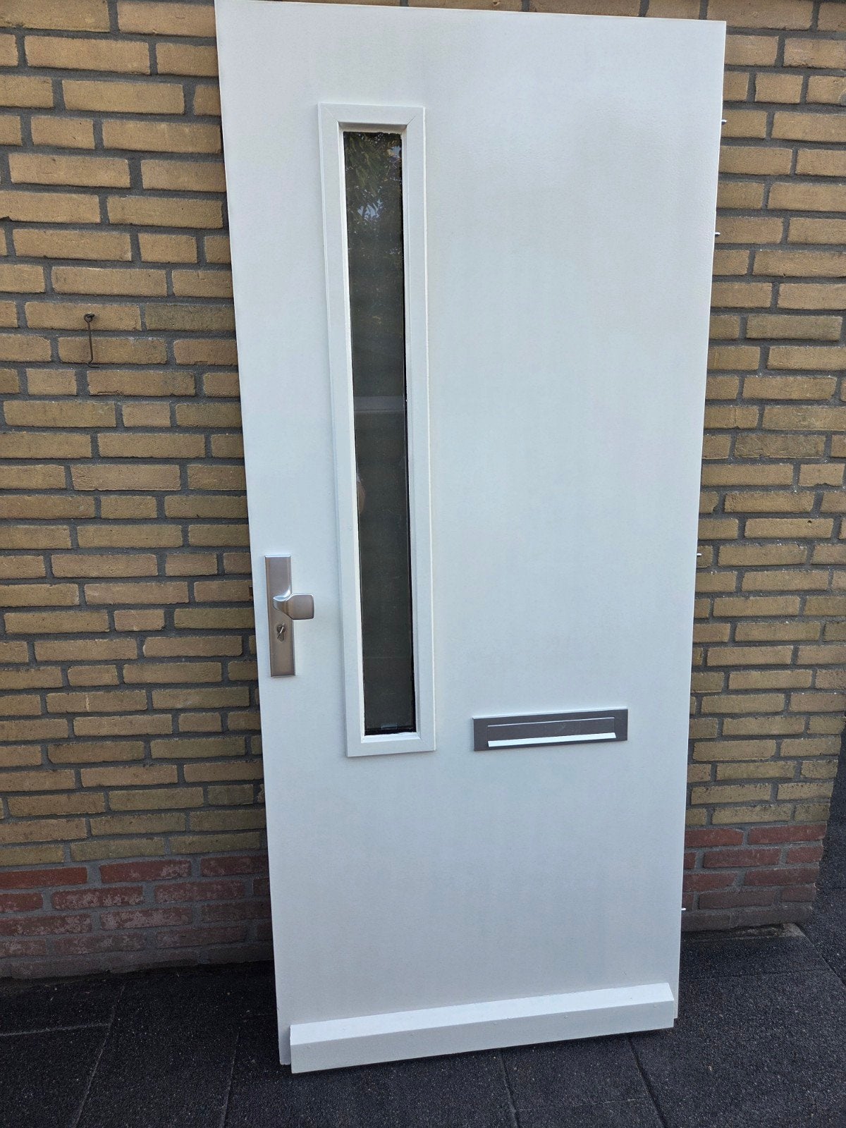 Buitendeur 211,5 cm. hoog 92,5 breed., Doe-het-zelf en Verbouw, Ophalen, Glas, Buitendeur, 200 tot 215 cm