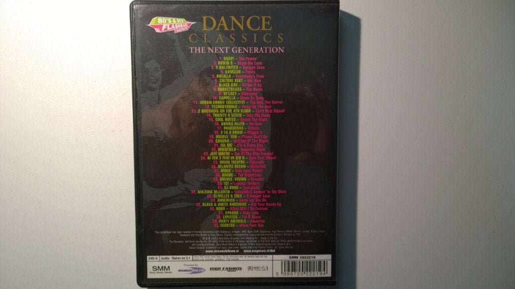 Dance Classics The Next Generation (DVD), Alle leeftijden, Ophalen of Verzenden, Zo goed als nieuw, Muziekvideo's