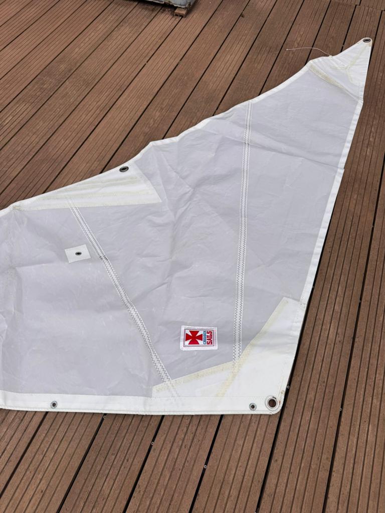 set Valk stormzeilen - Cruisader Sails (grootzeil en fok), Watersport en Boten, Ophalen, Zo goed als nieuw, Overige typen, Minder dan 15 m²