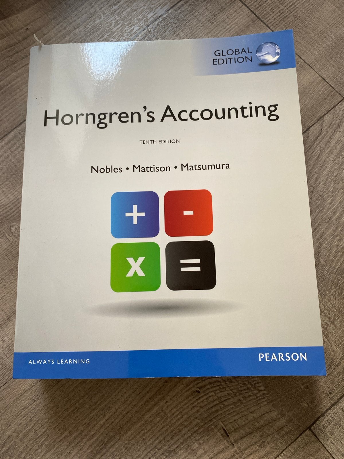 Horngren's Accounting - Tiende Editie (Global Edition), Ophalen of Verzenden, Alpha, Zo goed als nieuw, LBO