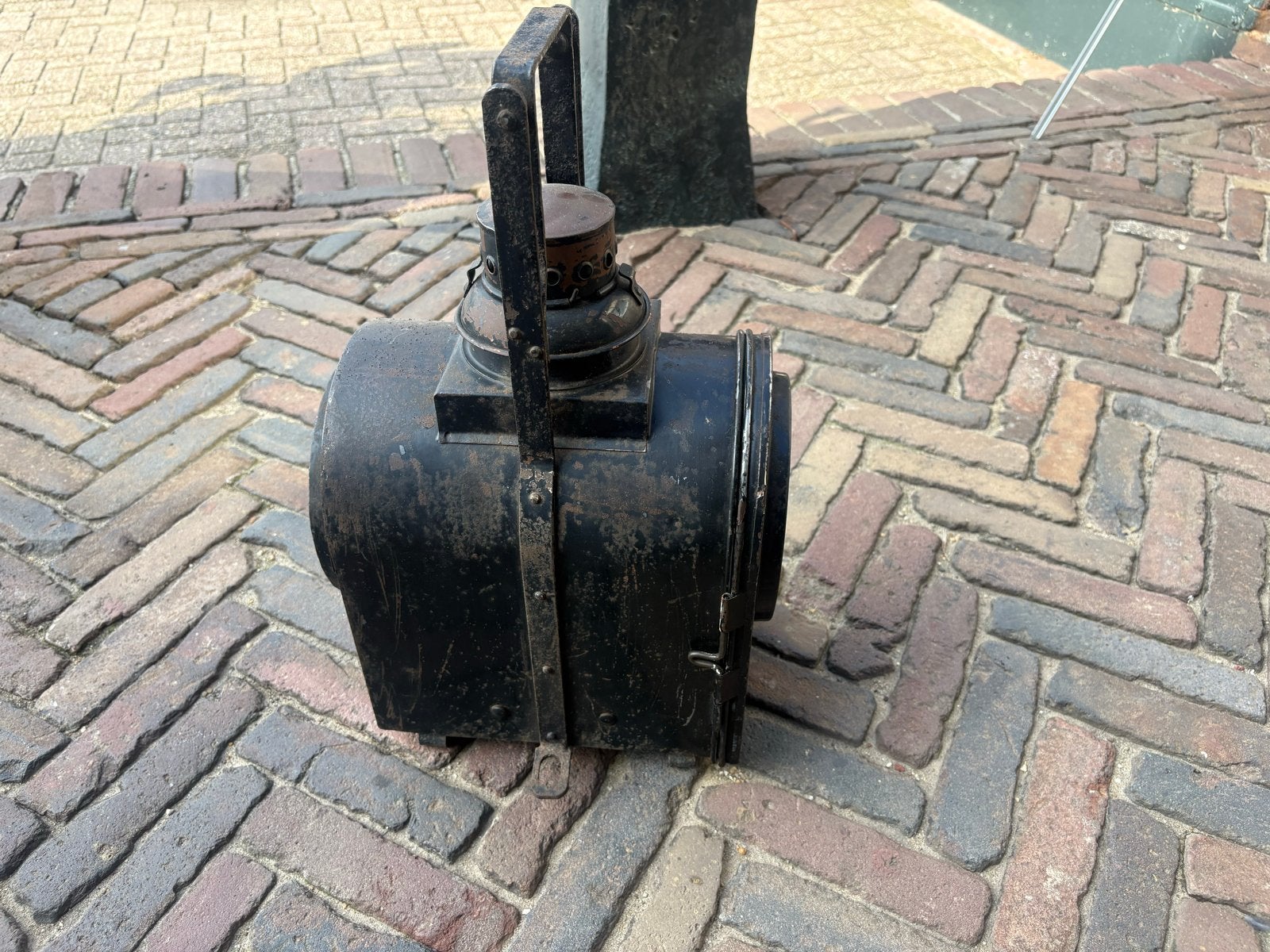 Antieke scheepslamp / lantaarn, Ophalen