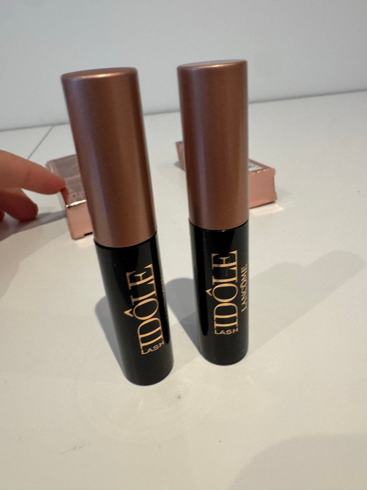 2x Lancôme Idôle Lash Mascara, Ogen, Zwart, Nieuw, Ophalen of Verzenden