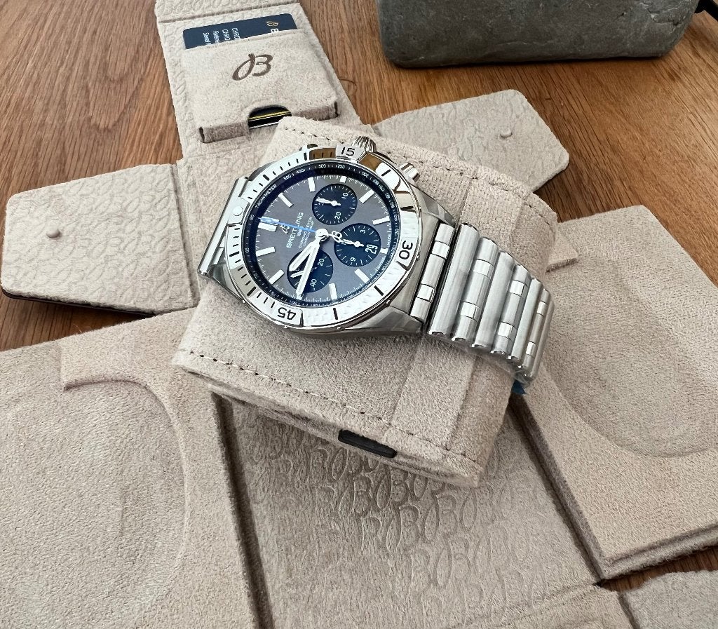 Breitling Chronomat Automatic 42 B01 Titanium NIEUW 7/2026, Ophalen, Overige materialen, Breitling, Polshorloge