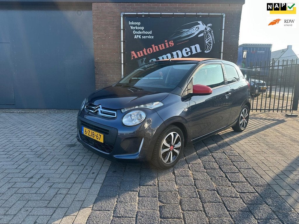 Citroen C1 1.0 e-VTi Airscape Feel Cabrio, Voorwielaandrijving, Euro 5, Stof, Zwart