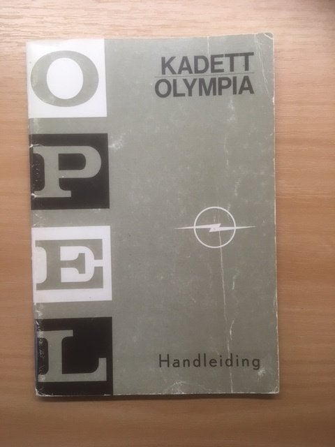 Opel Kadett Olympia Handleiding 1969 NL  Zeer Goede Conditie, Ophalen of Verzenden