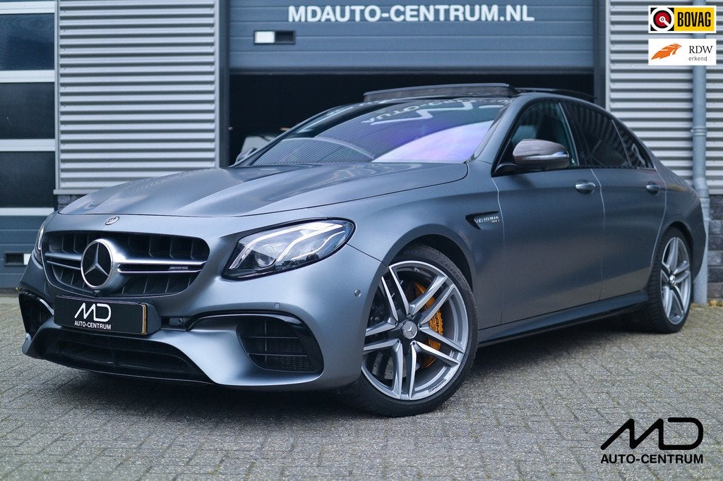 Mercedes-Benz E-klasse AMG 63 S 4MATIC Premium+| Bomvol, Auto's, Automaat, Gebruikt, Leder, 129 €/maand