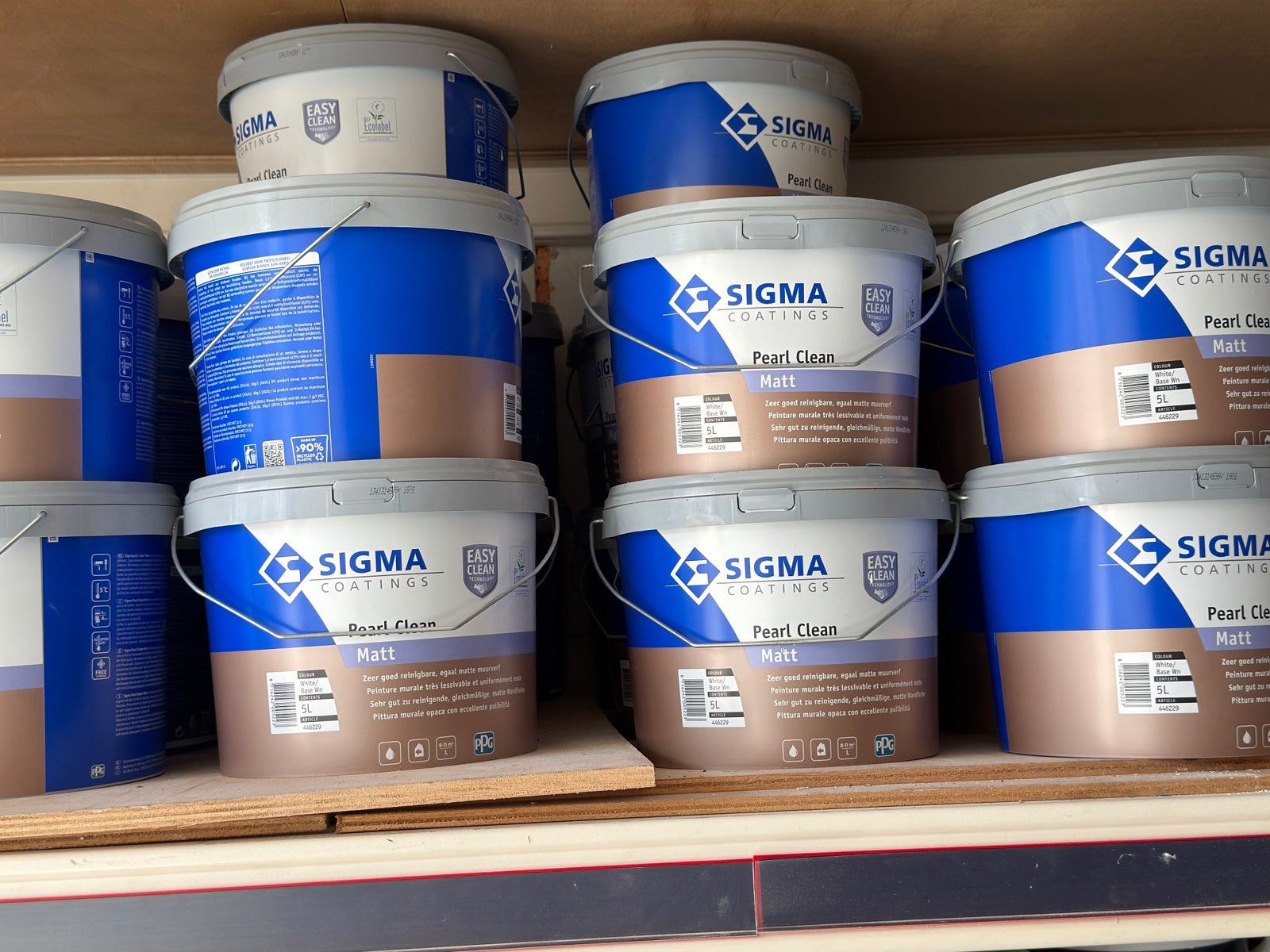 Sigma Pearl Clean Mat 5 liter (nieuw), 5 tot 10 liter, Wit, Nieuw, Ophalen of Verzenden