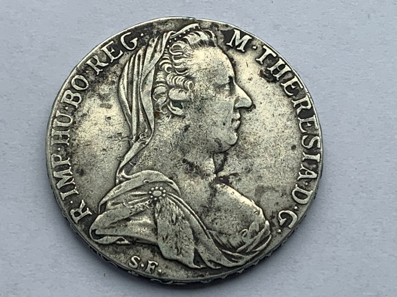 Prachtige zilveren maria theresia 1780 met patina, Ophalen of Verzenden, Oostenrijk