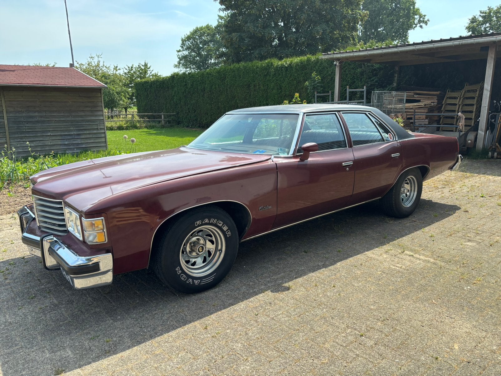 Pontiac Catalina 6.6 AUT 1976 Rood, Automaat, Achterwielaandrijving, Leder, Overige kleuren
