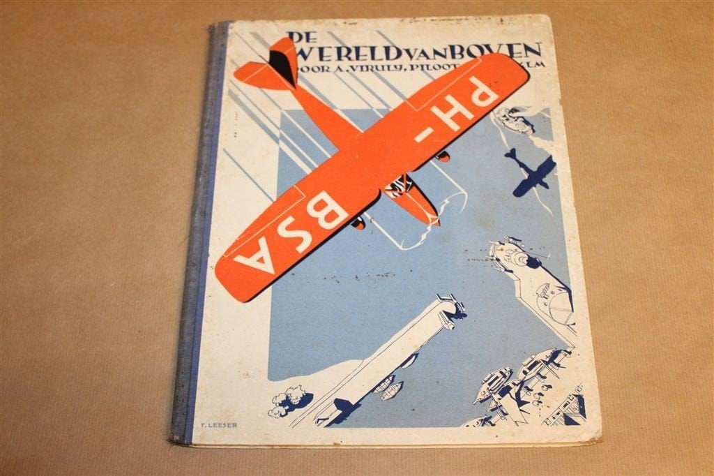 De Wereld van Boven — Viruly, Vintage Vliegboek 1934, Gebruikt, Schaalmodel, -, -