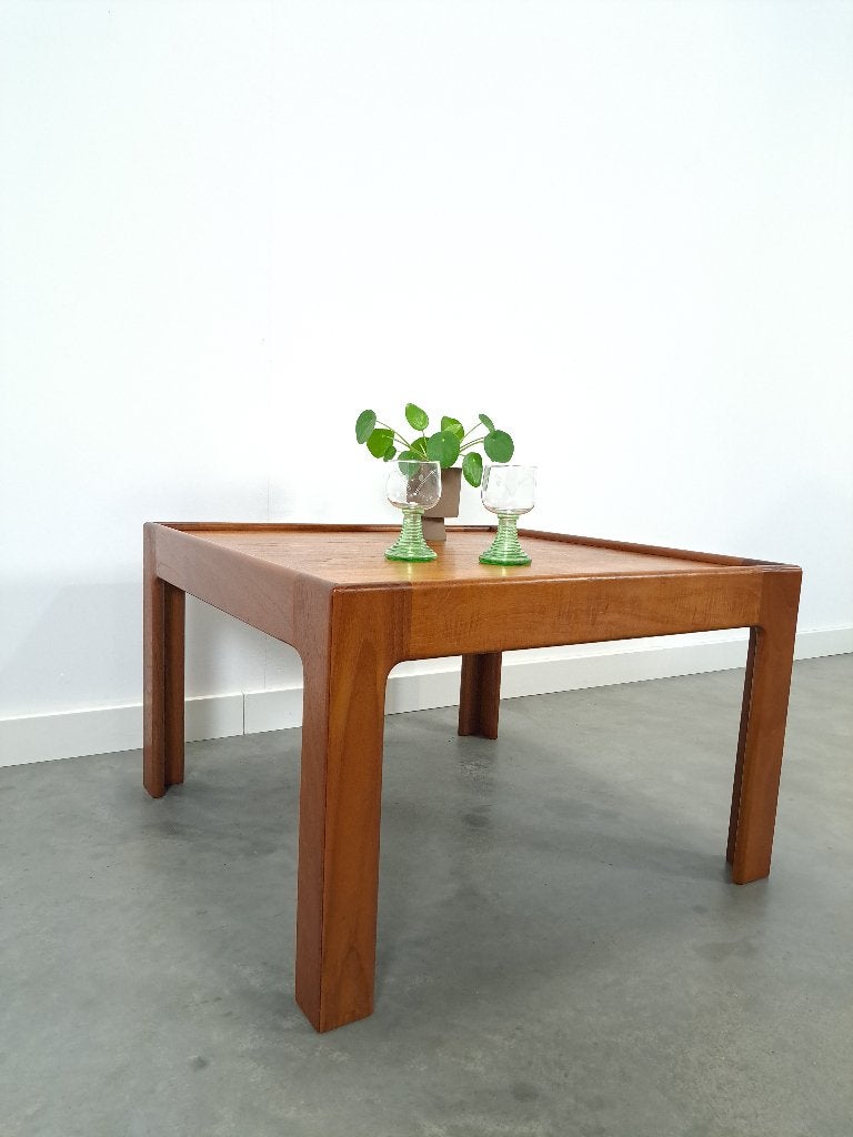 Deens teak design salontafel N. Eilersen, Gebruikt, 50 tot 100 cm, Scandinavisch, design, vintage, 5 – 50