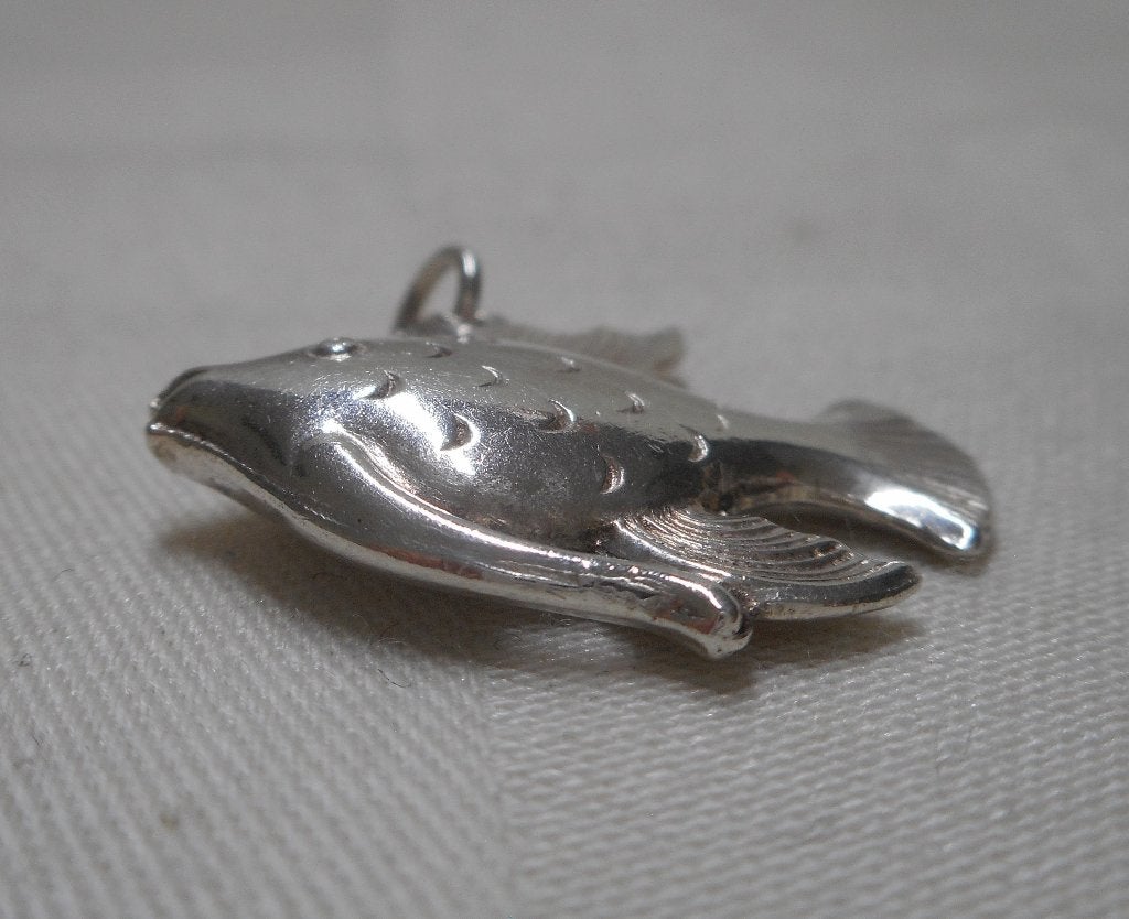 Zilveren mooie vintage bedel vis nr.1562, Overige merken, Verzenden, Zo goed als nieuw, 1 bedel