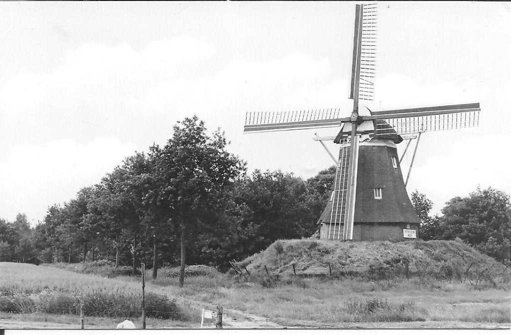 Oude ansichtkaart Korenmolen "Jantina-Hellingmolen" AALDEN, Ophalen of Verzenden, 1960 tot 1980, Ongelopen, Drenthe