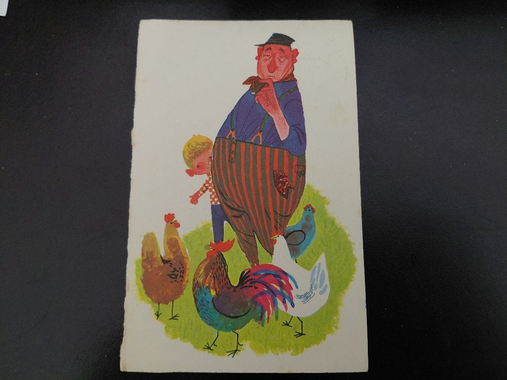 Boer wat zeg je van mijn kippen, gelopen, jaren '60., Verzenden, 1960 tot 1980, Gelopen