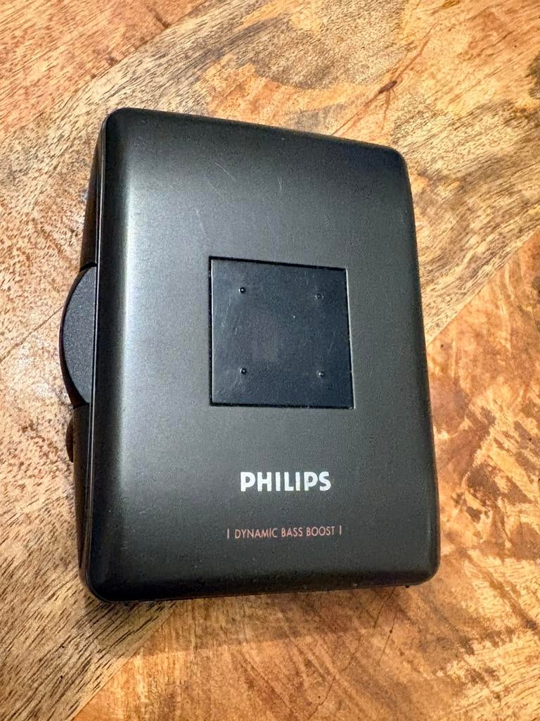 Vintage Philips draagbare stereo cassettespeler AQ6421,, Ophalen of Verzenden, Walkman