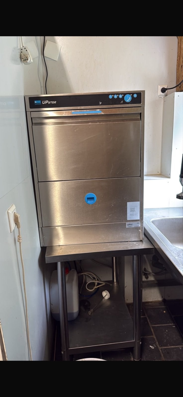 Professionele Meiko UPster U 500 vaatwasser, Ophalen, Gebruikt, 60 cm of meer, Minder dan 10 liter