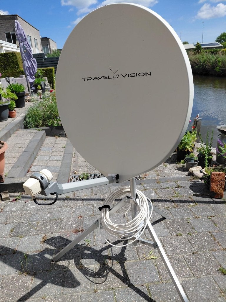 Automatische Sateliet schotel Travel Vision, Ophalen of Verzenden, Zo goed als nieuw, (Schotel)antenne, Overige merken