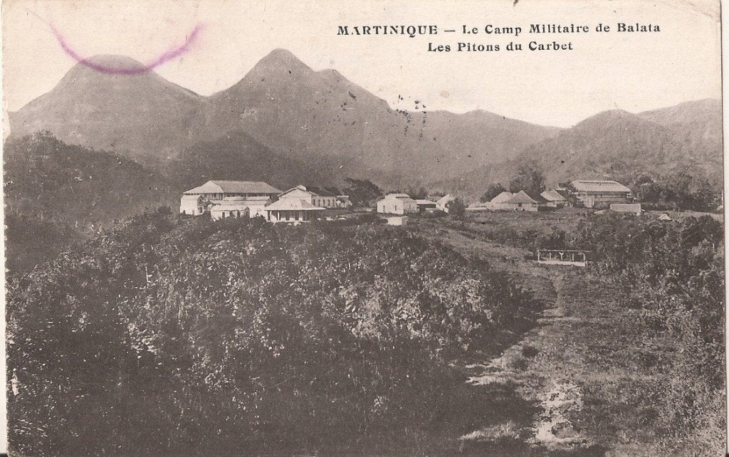 Martinique Le Camp Militaire de Balata Pitons du Carbet 1915, Ophalen of Verzenden, Voor 1920, Gelopen, Buiten Europa