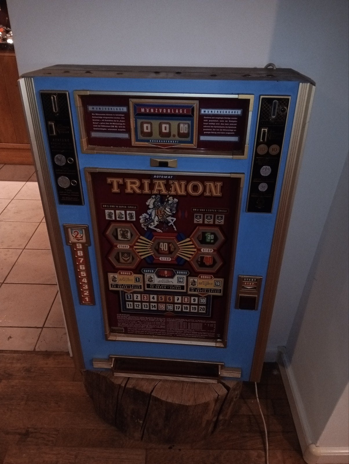 Trianon Rotomat Gokkast - Vintage Speelautomaat, Overige munten, Ophalen, Gebruikt