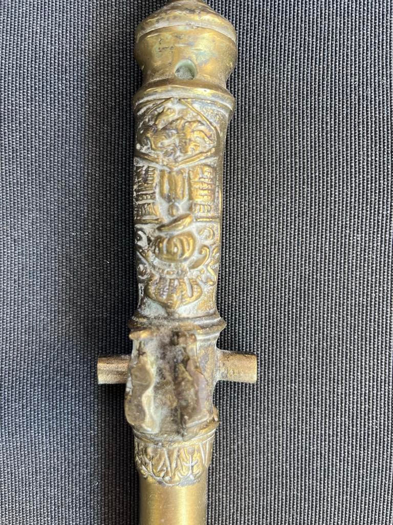 Antieke decoratieve staf van 25 cm, Ophalen of Verzenden