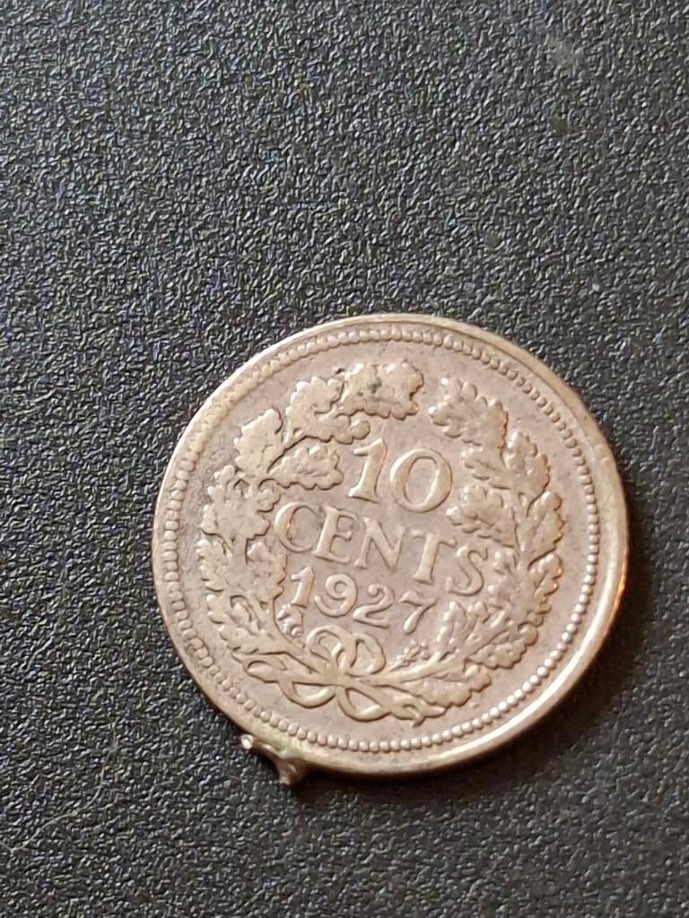 10 cent Nederland 1927 zilver, Postzegels en Munten, Munten | Nederland, Ophalen of Verzenden, Koningin Wilhelmina, 10 cent, Zilver