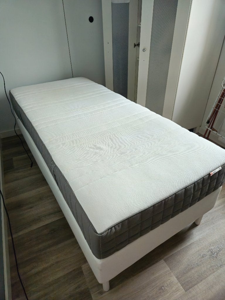 Boxspring 200x90 ikea, Ophalen, Gebruikt, 90 cm, Eenpersoons