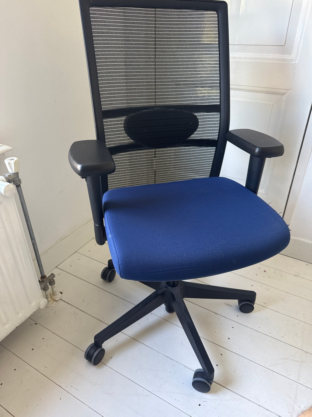Gispen Bureaustoel - Ergonomisch en Volledig Verstelbaar, Ophalen, Gebruikt, Blauw, Bureaustoel