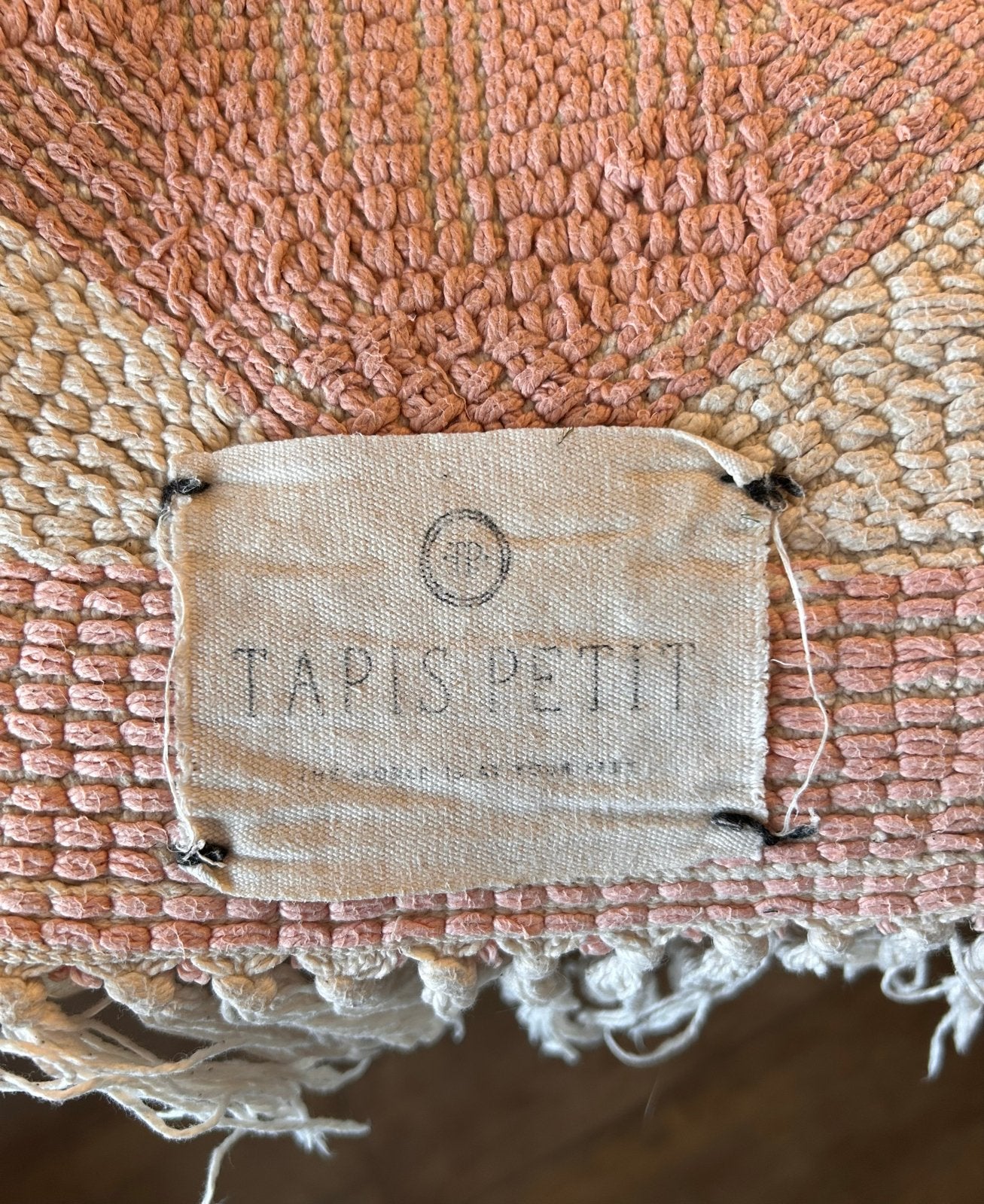 Tapis Petit Rond Vloerkleed Hart Roze/Wit, Ophalen, Gebruikt, Rond, Roze