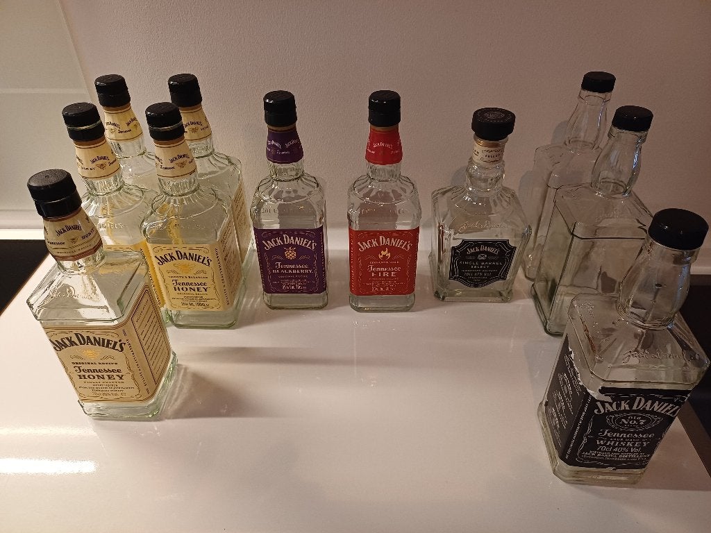 Jack Daniels (11 lege flessen), Ophalen, Zo goed als nieuw, Overige typen