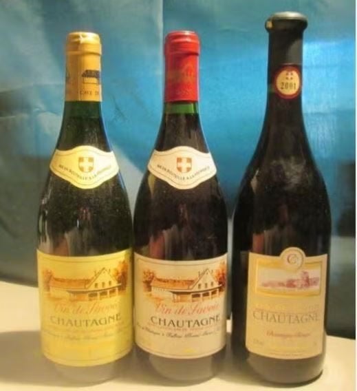 3x Vin de Savoie - Chautagne - 1994 / 2001, Ophalen of Verzenden, Zo goed als nieuw, Vol, Overige typen