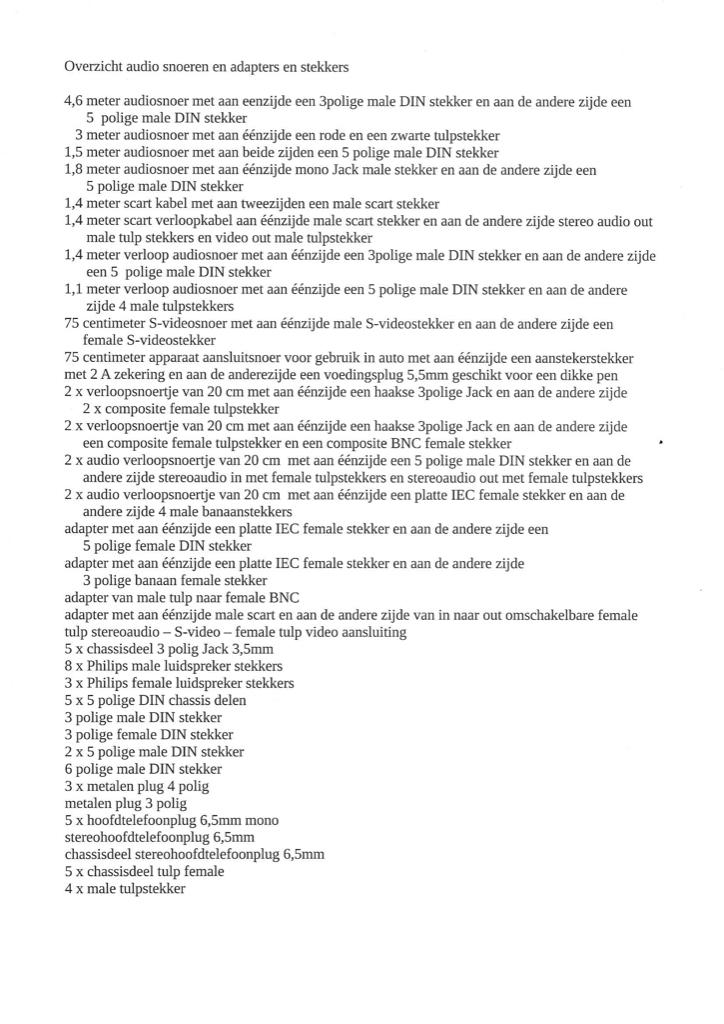 Diverse audio en tv aanpassingen/snoertjes uit de oude doos, Audio, Tv en Foto, Audiokabels en Televisiekabels, Ophalen of Verzenden