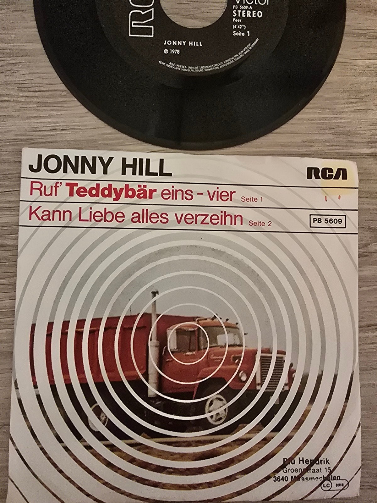 Jonny Hill/ ruf  Teddybar eins- vier, Ophalen of Verzenden, Gebruikt, Overige formaten, Levenslied of Smartlap