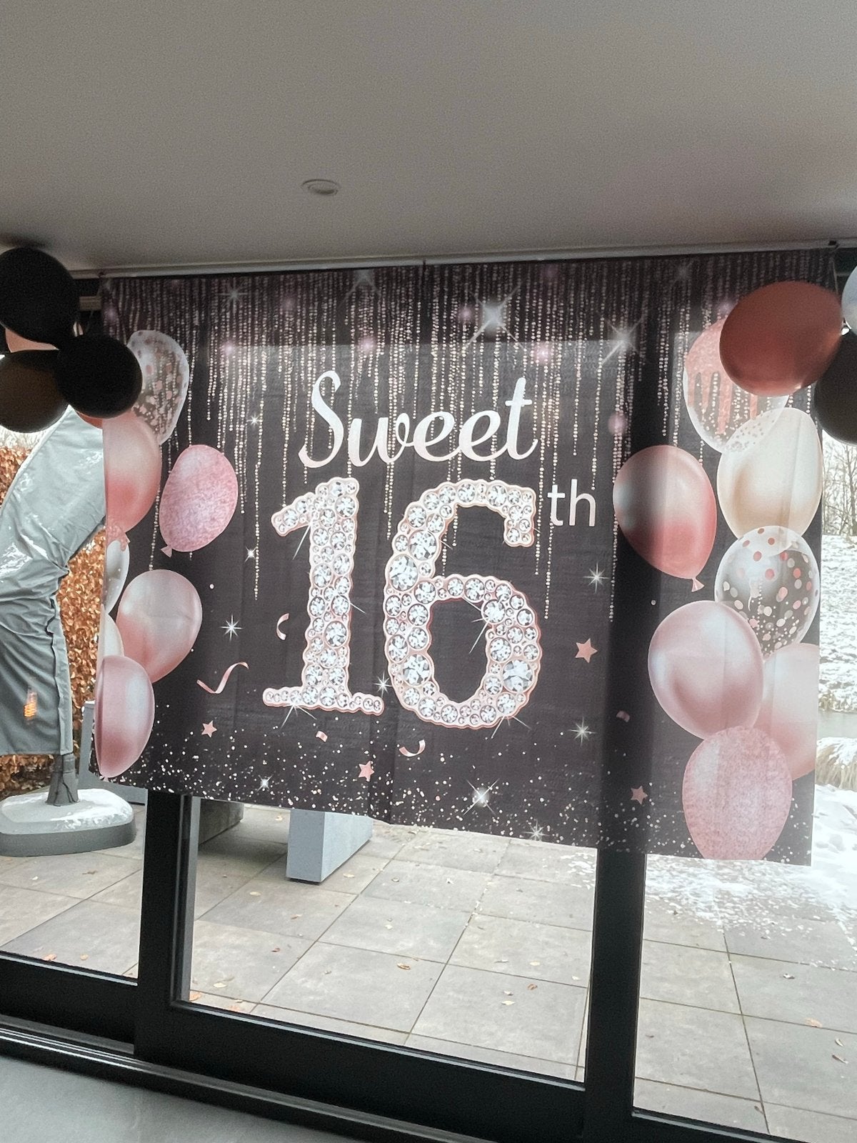 Sweet 16 Feestdecoratie Pakket - Compleet, Ophalen of Verzenden, Zo goed als nieuw, Versiering, Verjaardag