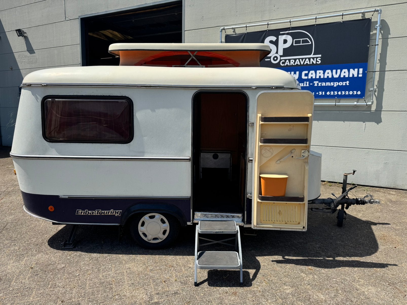 Eriba Pan Caravan Hefdak Inclusief Voortent + Luifel! 750KG<, Rondzit, Tot en met 2, Bedrijf, Overige typen