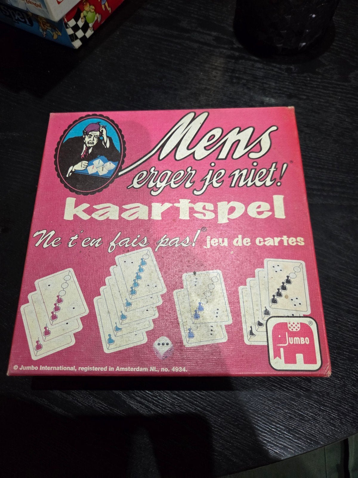 Mens Erger Je Niet Kaartspel 1995 Jumbo, Hobby en Vrije tijd, Ophalen of Verzenden