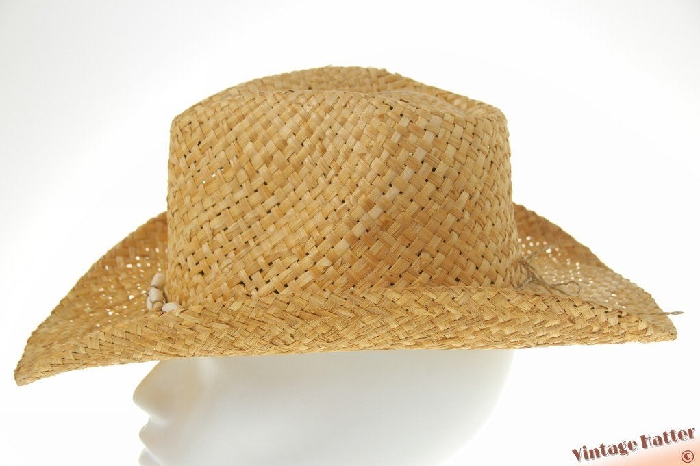 cowboy Western hoed stro met schelpjes vormbaar 54-60 nieuw, Kleding | Dames, Ophalen of Verzenden, Nieuw, One size fits all, Hoed