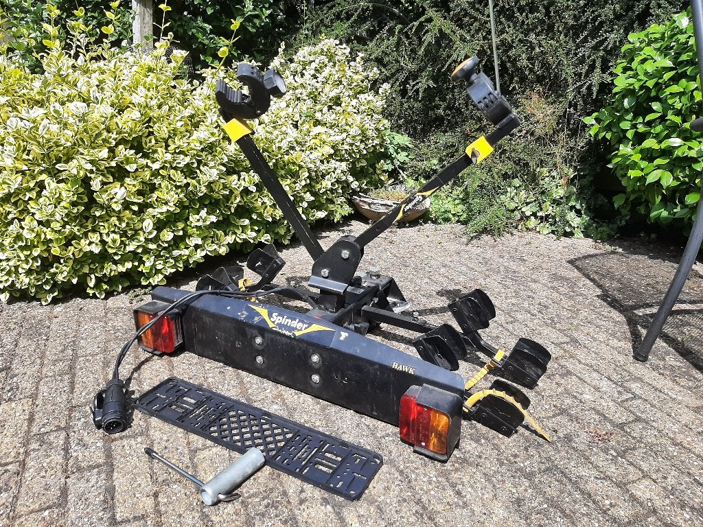 Fietsendrager Hawk Spinder, Ophalen, 2 fietsen, Gebruikt, Trekhaakdrager