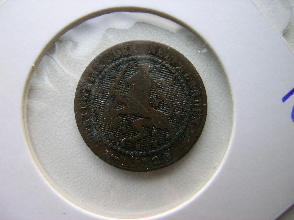 Cent 1880, Ophalen of Verzenden, Koning Willem III, 1 cent, Losse munt