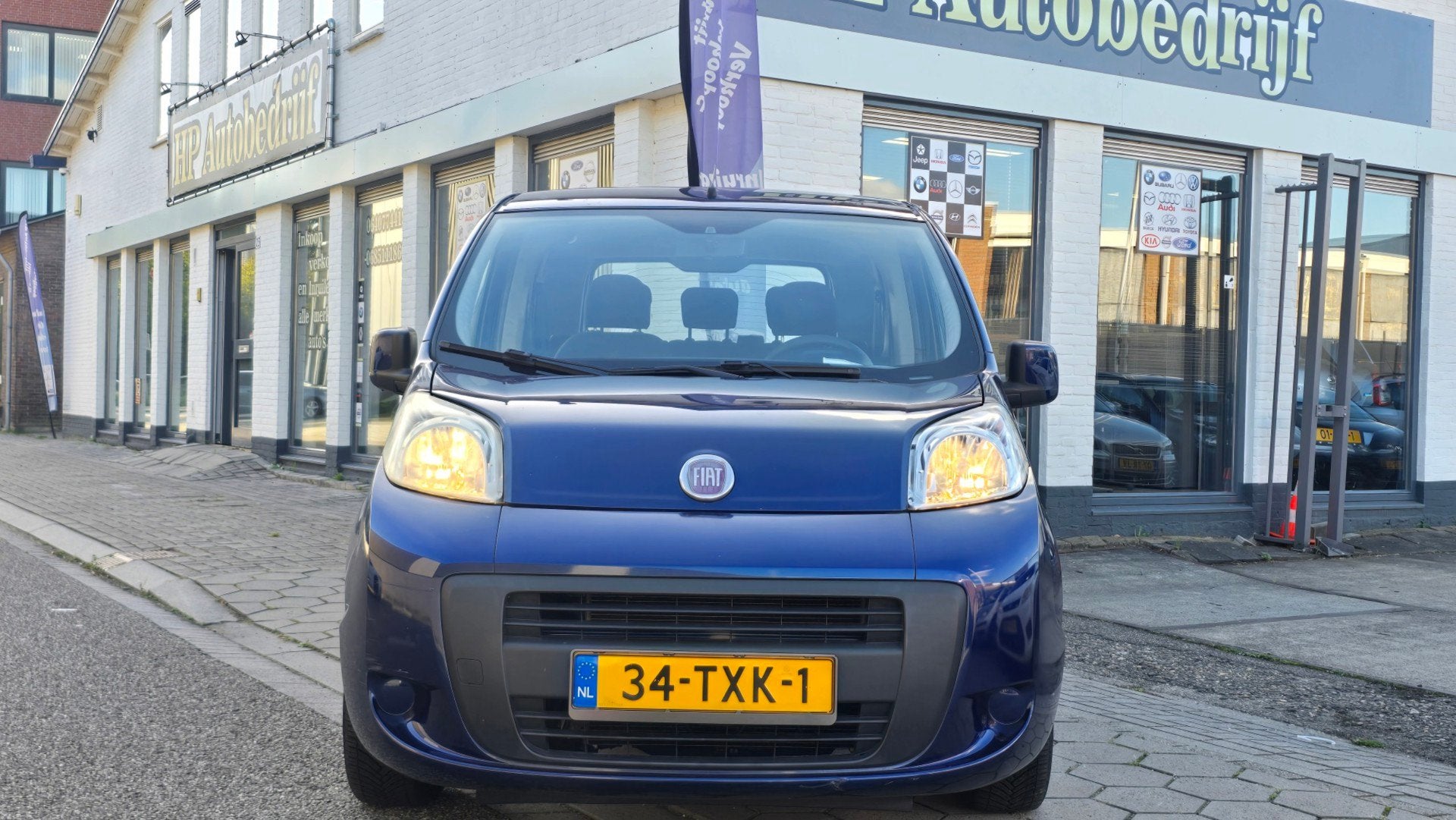 Fiat Qubo 1.4 Actual*1e eig*lage km 75000 nap*apk*airco*rijd, Auto's, Voorwielaandrijving, Euro 5, 15 km/l, Verwarmde buitenspiegels