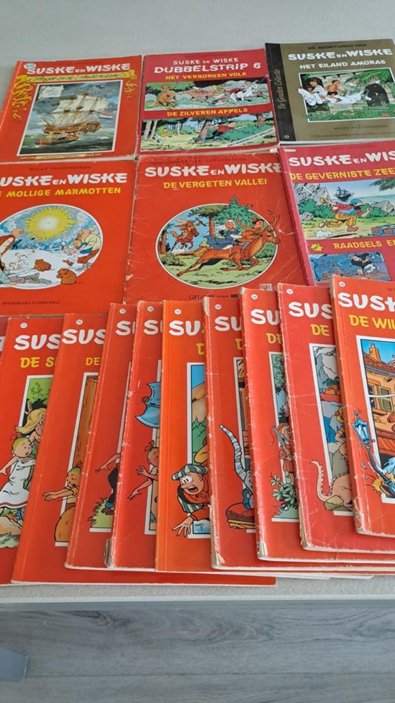 Grote collectie Suske en Wiske stripboeken, Meerdere stripboeken, Ophalen of Verzenden, Gelezen, Willy Vandersteen