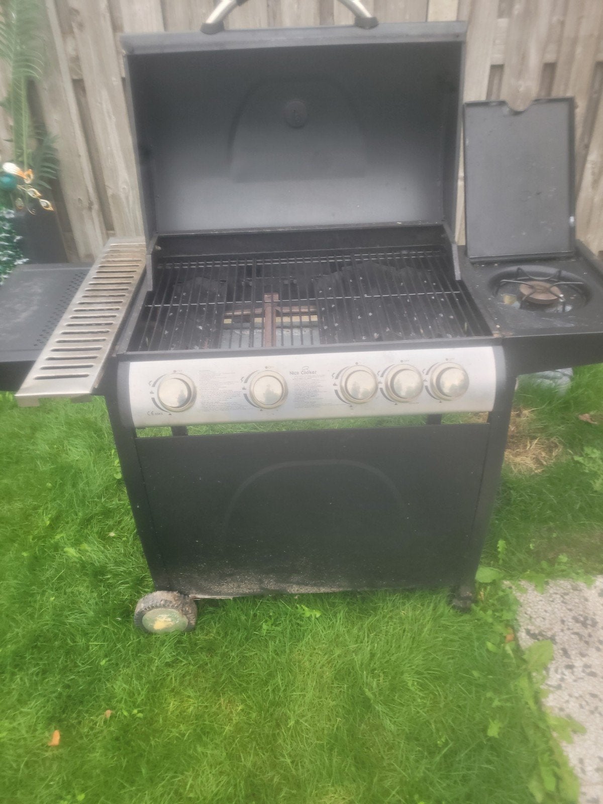 gas barbecue, Ophalen